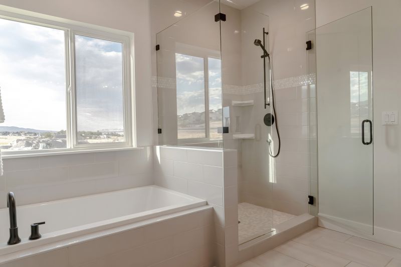 Glass-Enclosed Soaking Tub